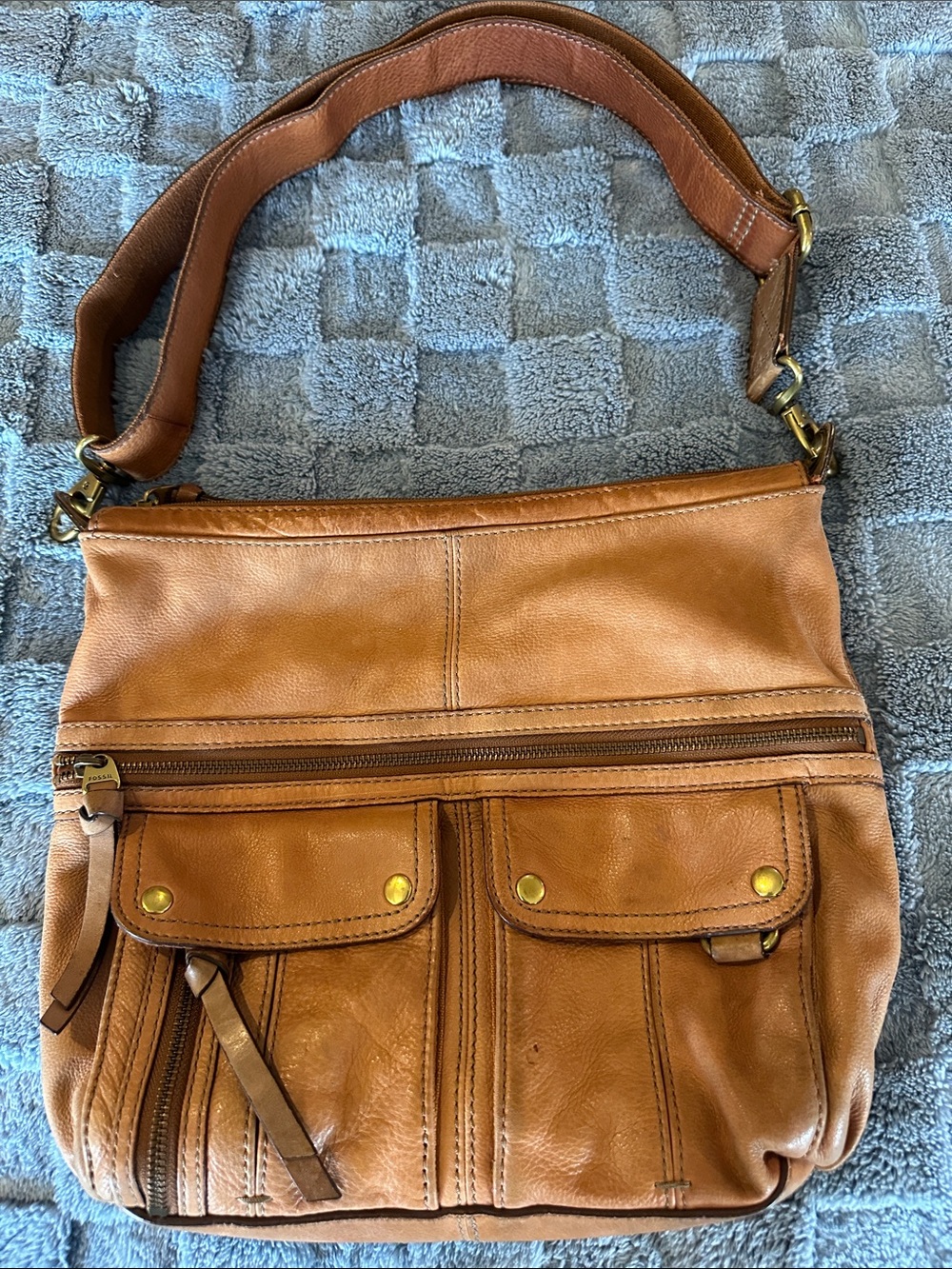Fossil Morgan Large Shoulder Bag with Front Pockets